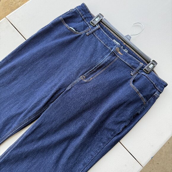 High-Rise Dark Wash Flare Jeans  – Size 16 - Picture 3 of 5